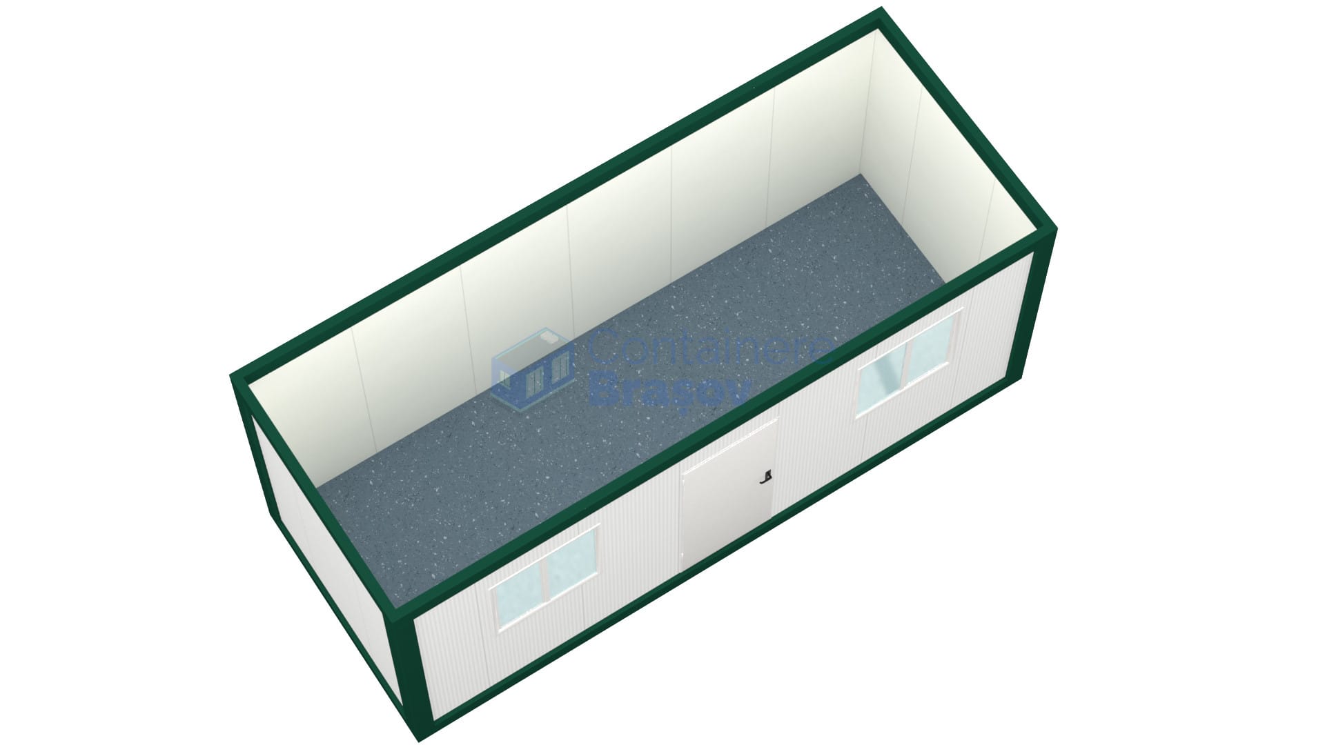 container birou brasov 6metri 2geamuri verde2