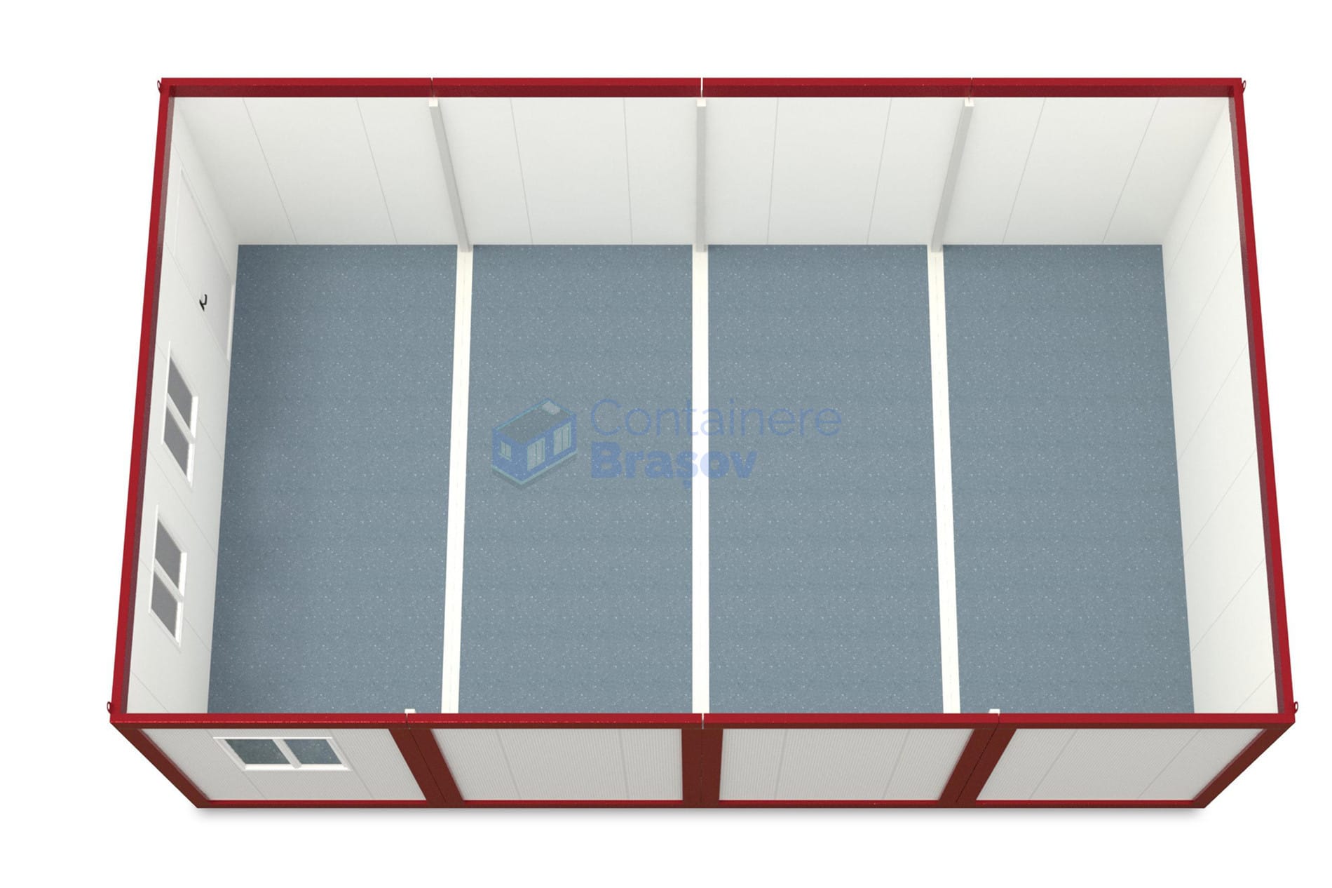 container modular brasov 6x96m rosu2