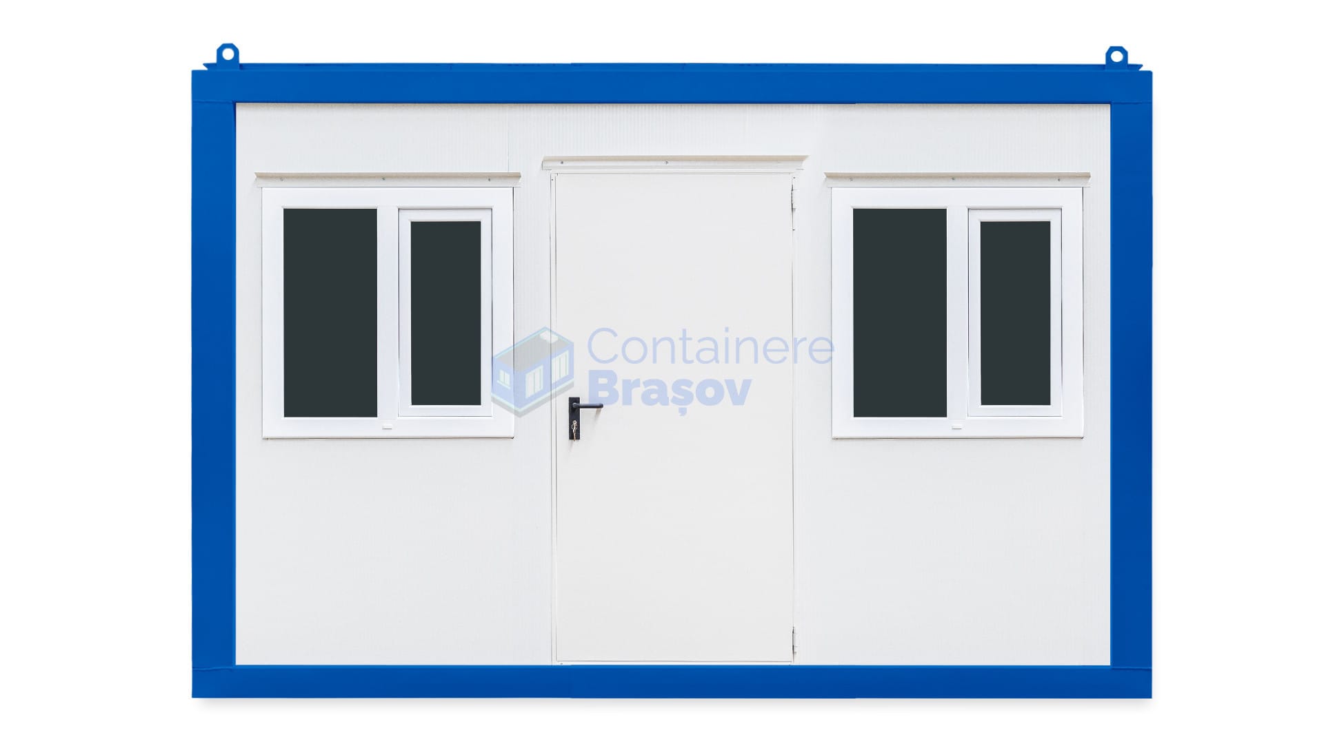 container santier brasov 4metri 2geamuri albastru