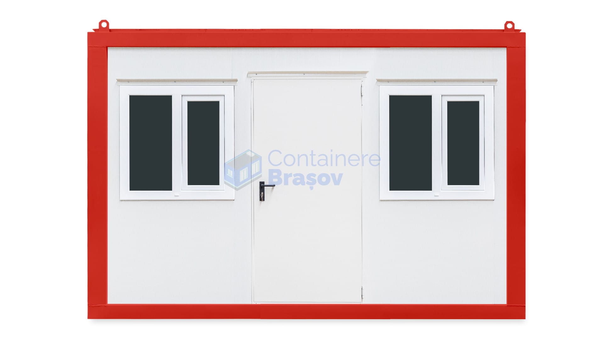 container santier brasov 4metri 2geamuri rosu