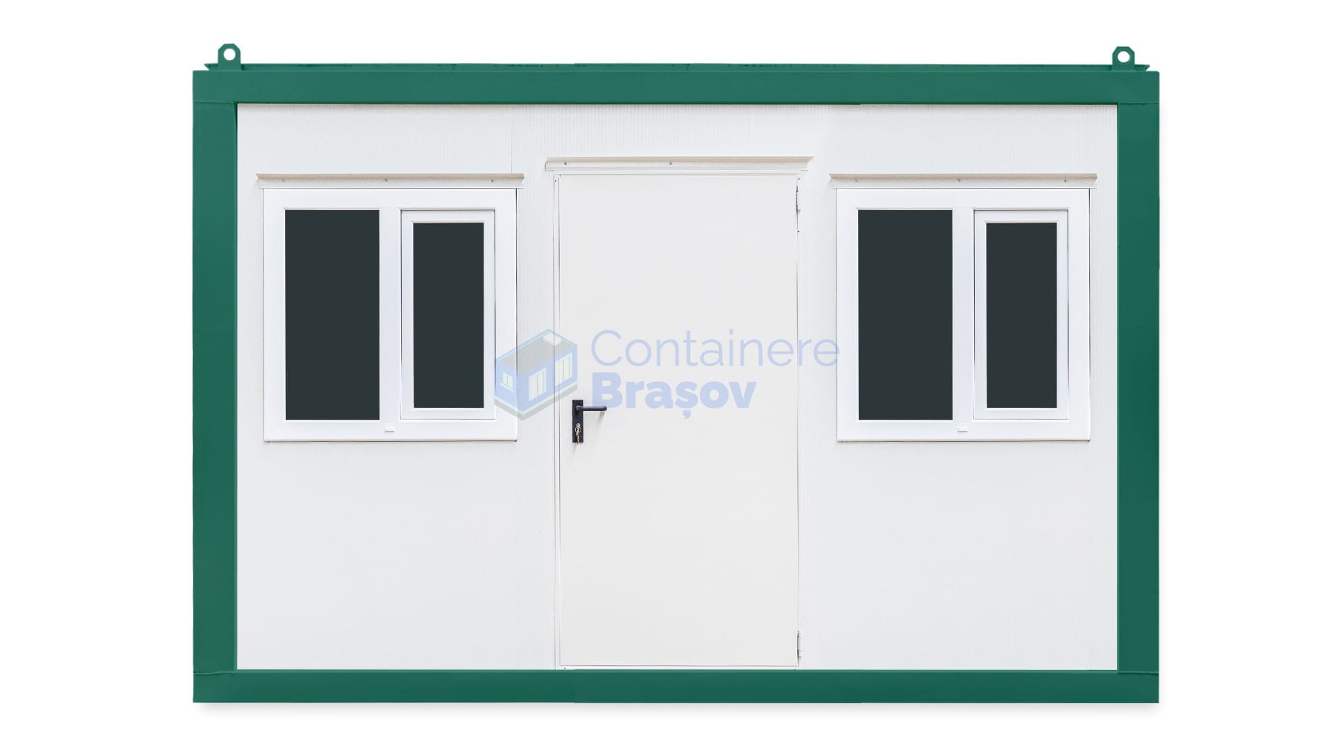 container santier brasov 4metri 2geamuri verde