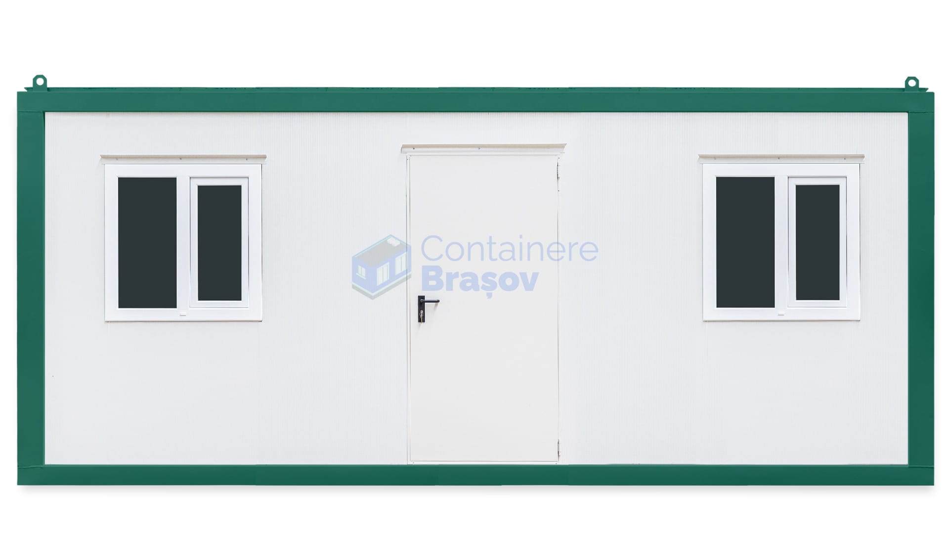 container santier brasov 6metri 2geamuri verde