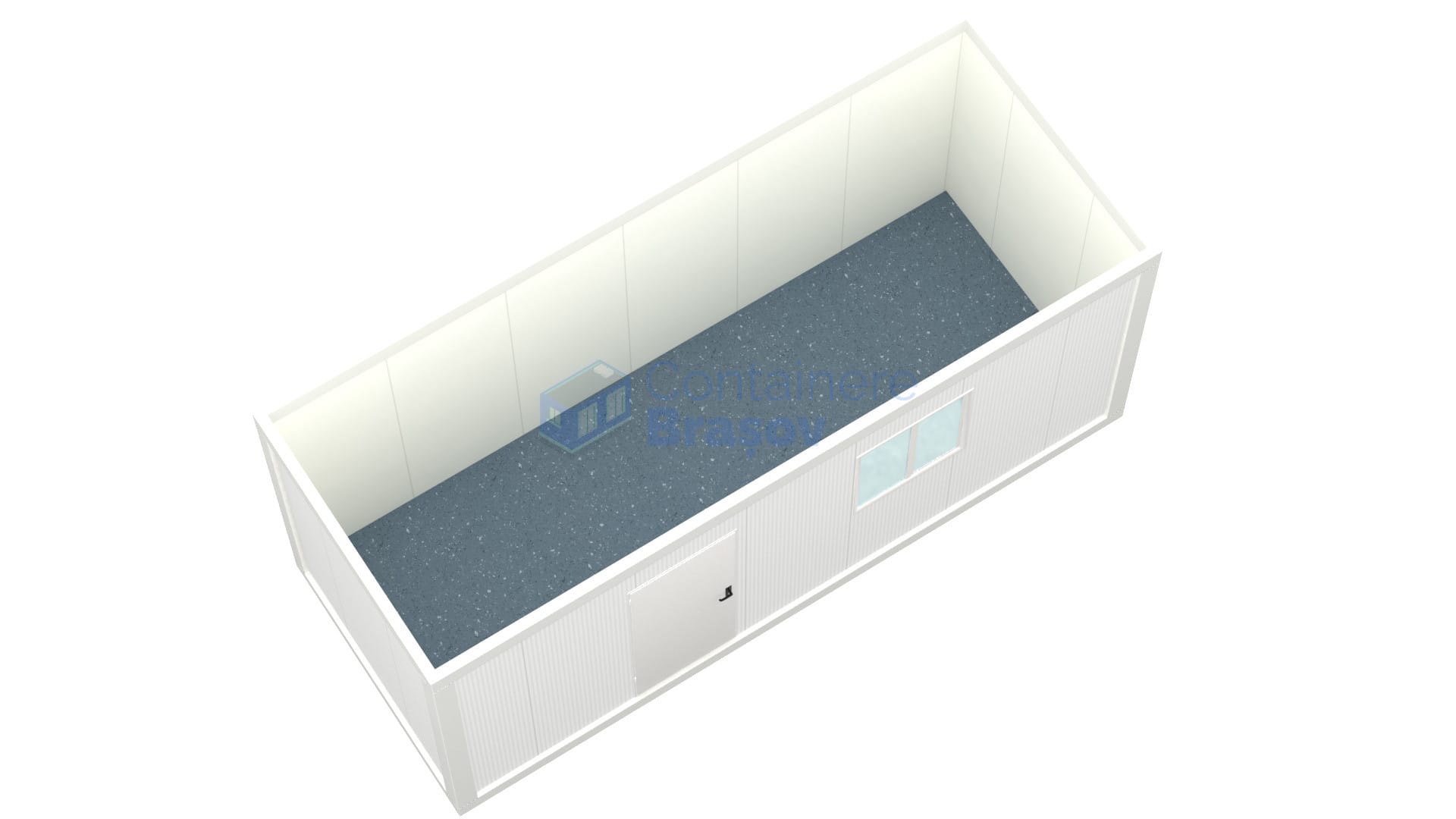 container santier brasov 6metri 1geam alb2